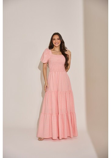 Vestido Rafaela Em Crepe Rosa Tata Martello Primavera/Verão 2027