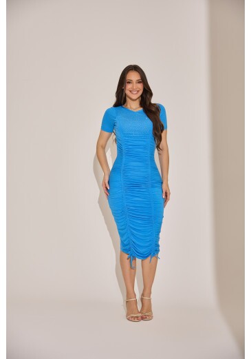Vestido Nivia Em Malha Vis Up Azul Tata Martello Primavera/Verão 2027