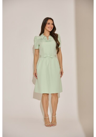 Vestido Pietra Em Alfaiataria Verde Tata Martello Primavera/Verão 2027