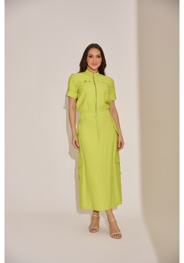 Conjunto Eduarda Alfaiataria Verde Tata Martello Primavera/Verão 2027