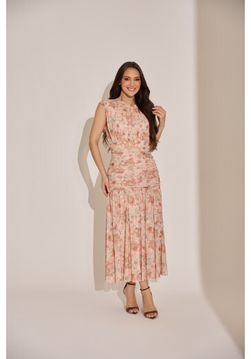 Vestido Jade Em Tule Rose Tata Martello Primavera/Verão 2027