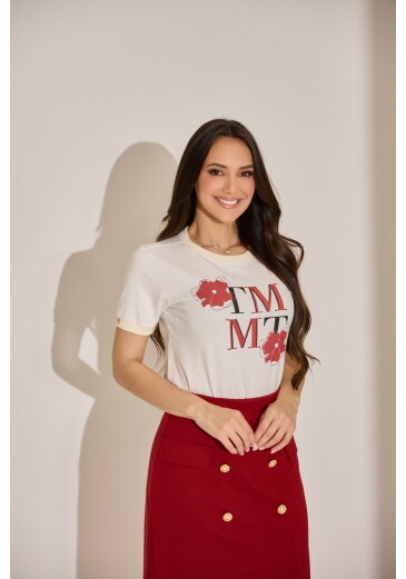 Blusa Veronica Em Malha Estampada TM Tata Martello Primeevera/Verão 2027
