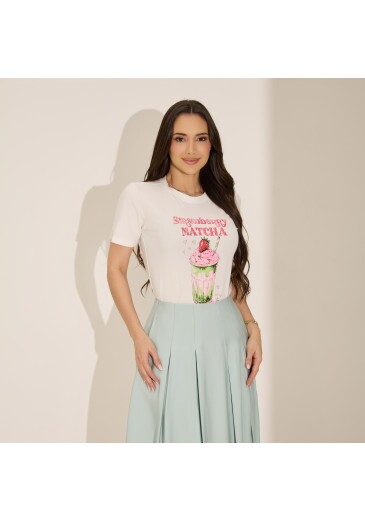 Blusa Samela Em Malha Conforto Strawberry Tata Martello Primavera/Verão 2027