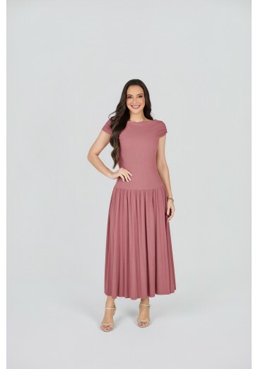 Vestido Antonela Em Stella Maris Premium Rose Tata Martello Primavera/Verão 2027