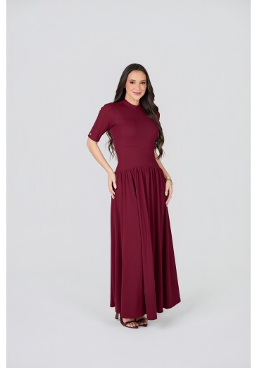 Vestido Emily Em Malha Marsala Tata Martello Primavera/Verão 2027