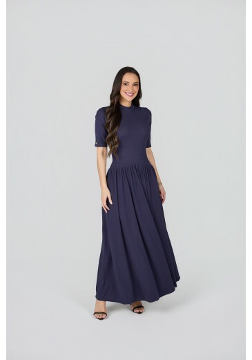 Vestido Emily Em Malha Azul Tata Martello Primavera/Verão 2027