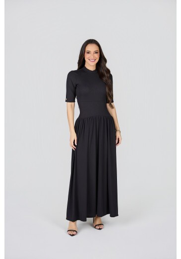 Vestido Emily Em Malha Preto Tata Martello Primavera/Verão 2027