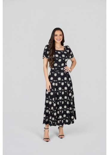 Conjunto Rebeca Em Rayon Preto Tata Martello Primavera/Verão 2027