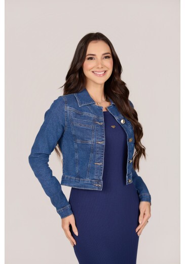 Jaqueta Monica Em Jeans Médio Tata Martello Primavera/Verão 2027