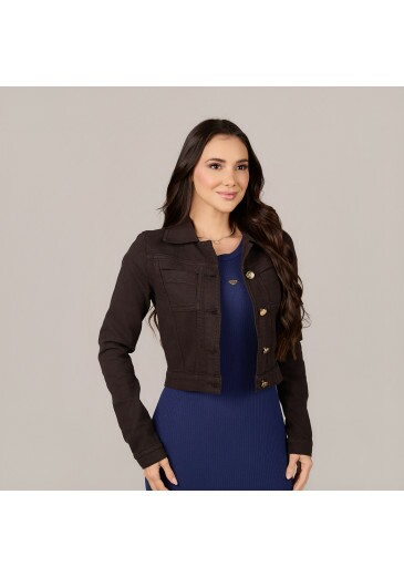 Jaqueta Monica Em Jeans Marrom Tata Martello Primavera/Verão 2027