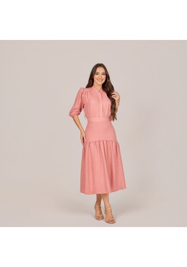 Conjunto Jaqueline Em Crepe Colmar Rosa Tata Martello Primavera/Verão 2027