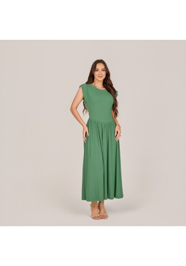 Vestido Lia Em Stella Maris Verde Tata Martello Primavera/Verão 2027