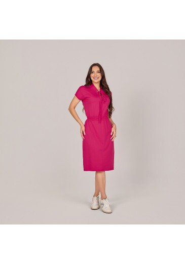 Vestido Stefani Em Malha Conforto Rosa Tata Martello Primavera/Verão 2027