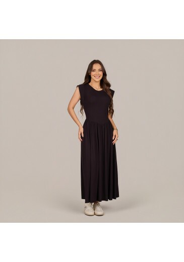 Vestido Lia Em Stella Maris Preto Tata Martello Primavera/Verão 2027