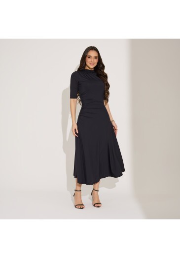 Vestido Isabela Em Malha Fria Poliamida Preto Tata Martello Primavera/Verão 2027