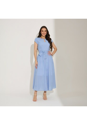 Vestido Clarice Em Bordado Azul Tata Martello Primavera/Verão 2027