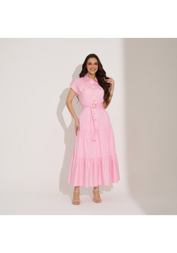Vestido Lauana Em Cotton Breeze Rosa Tata Martello Primavera/Verão 2027