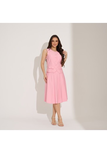 Conjunto Luara Em Alfaiataria Sensorial Rosa Tata Martello Primavera/Verão 2027