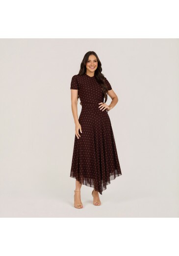 Vestido Diana Em Tule Marrom Tata Martello Primavera/Verão 2027