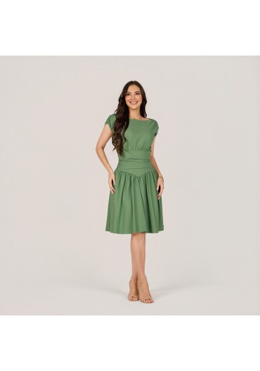 Vestido Laise Em Lavezzi Verde Tata Martello Primavera/Verão 2027