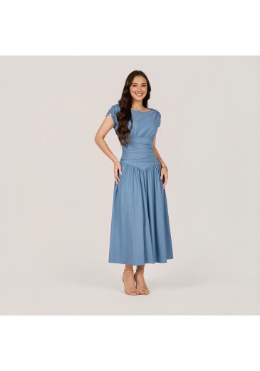 Vestido Lais Em Lavezzi Azul Tata Martello Primavera/Verão 2027