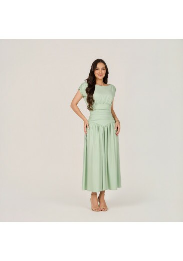 Vestido Lais Em Lavezzi Verde Tata Martello Primavera/Verão 2027