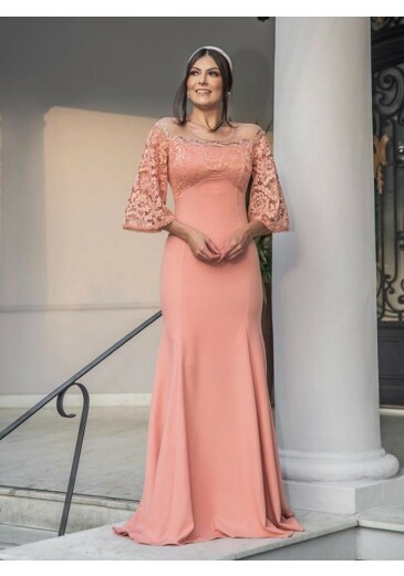 vestido para madrinha moda evangélica