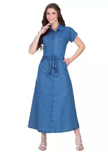 Vestido Lorena Em Jeans Claro Hapuk Primavera/Verão 2026
