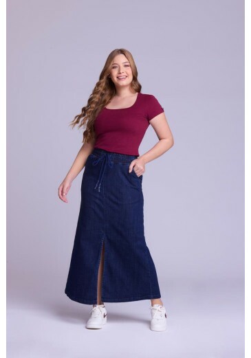 Blusa Alda Em Malha Ribana Bordô Hapuk Primavera/Verão 2026