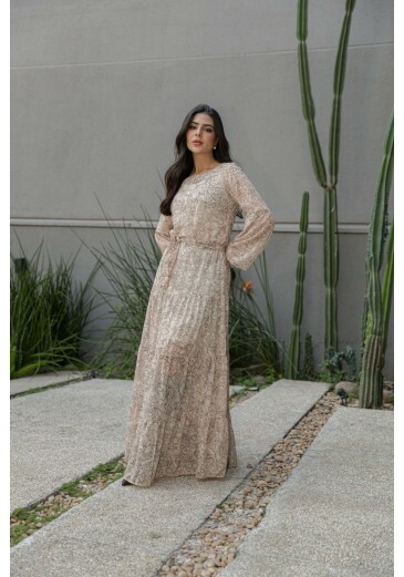 Vestido Gabriely Em Musseline Jany Pim Outono/Inverno 2026