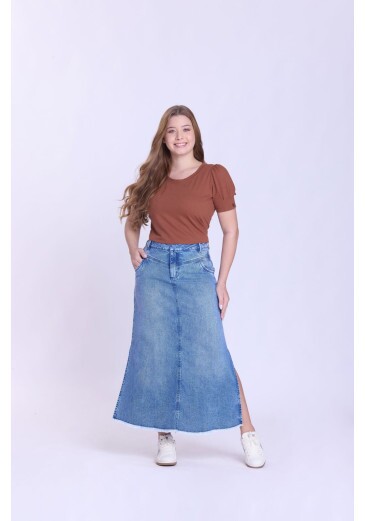 Saia Maitê Em Jeans Escuro Hapuk Outono/Inverno 2026