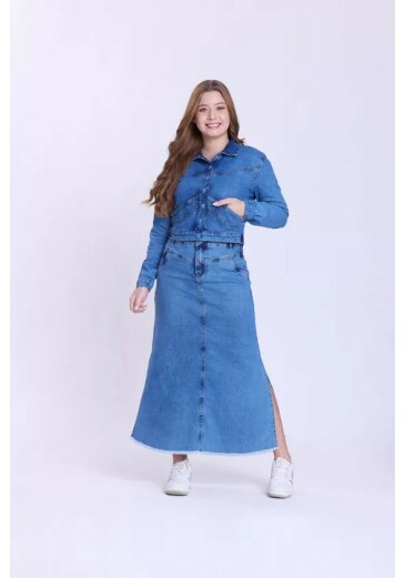 Jaqueta Cecília Em Jeans Claro Hapuk Outono/Inverno 2026