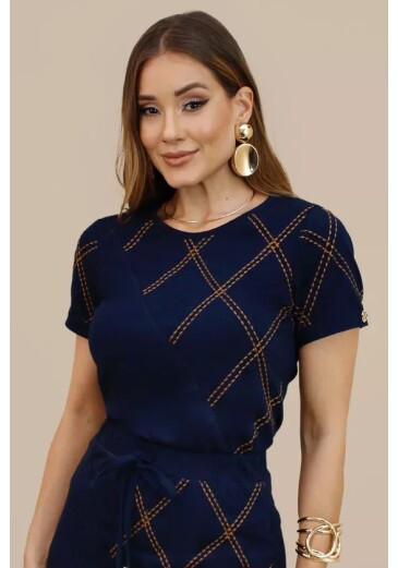 Blusa Lise Em Malha Jeans Plus Nitido Outono/Inverno 2026