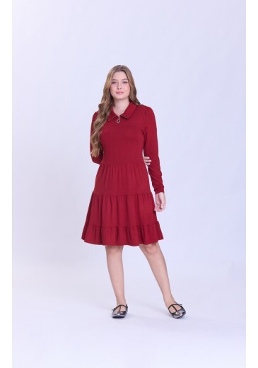 Vestido Leticia Em Moletinho Bordo Hapuk Outono/Inverno 2026