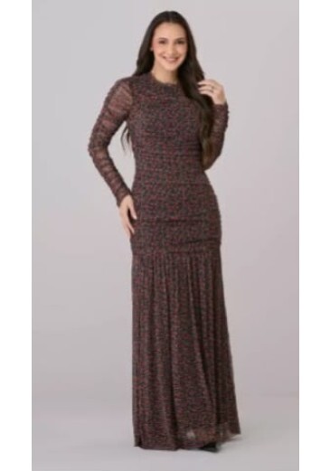 Vestido Lis Em Tule Preto Tata Martello Outono/Inverno 2026