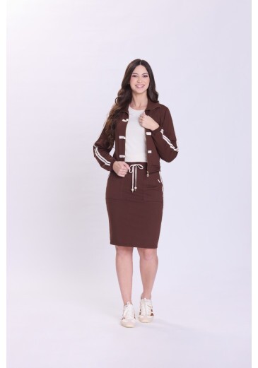 Conjunto Custódia Em Moletinho Marrom Hapuk Outono/Inverno 2026