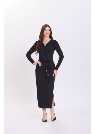 Vestido Renata Em Malha Preto Hapuk Outono/Inverno 2026