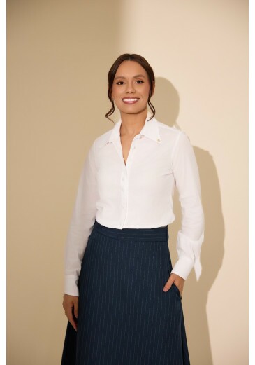 Camisa Myrela Em Tricoline Off Jany Pim Outono/Inverno 2026