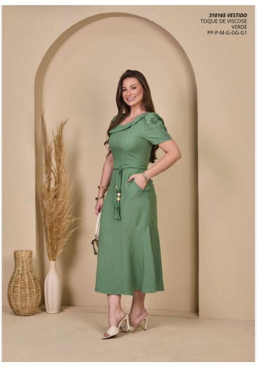 Vestido Magda Occhi Verde