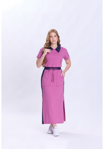 Vestido Georgina Em Moletinho Roxo Hapuk Primavera/Verão 2027