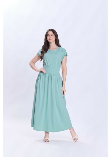 Vestido Elisangela Em Malha De Algodão Verde Hapuk Primavera/Verão 2027