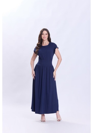 Vestido Elisangela Em Malha De Algodão Azul Marinho Hapuk Primavera/Verão 2027