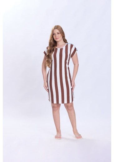 Camisola Ellie Em Malha Algodao Listrada Marrom Hapuk Primavera/Verão 2027