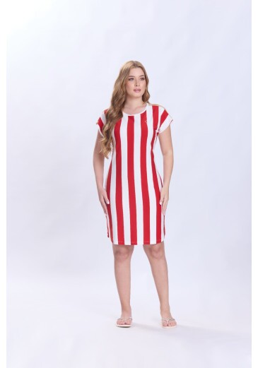 Camisola Ellie Em Malha Algodao Listrada Vermelho Hapuk Primavera/Verão 2027
