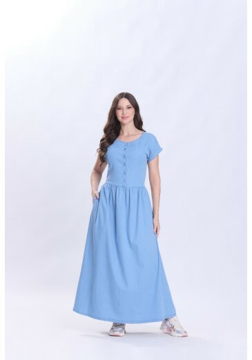 Vestido Evelin Em Jeans Leve Claro Hapuk Primavera/Verão 2027