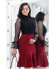 Vestido com Tule Maria Amore