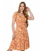 Vestido Magda Floral Laranja Hapuk 