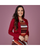 Blazer em Crepe Marsala Tatá Martello