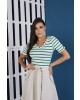 Blusa Canelada Verde Tata Martello 