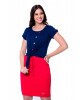 Blusa com Botões Azul Hapuk
